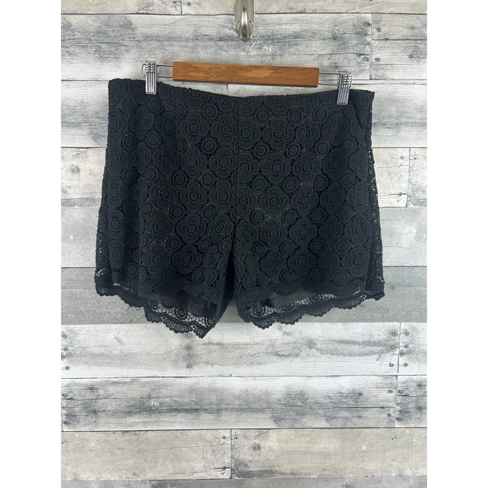 Banana Republic Black Side Zipper Lined Women's Shorts 8